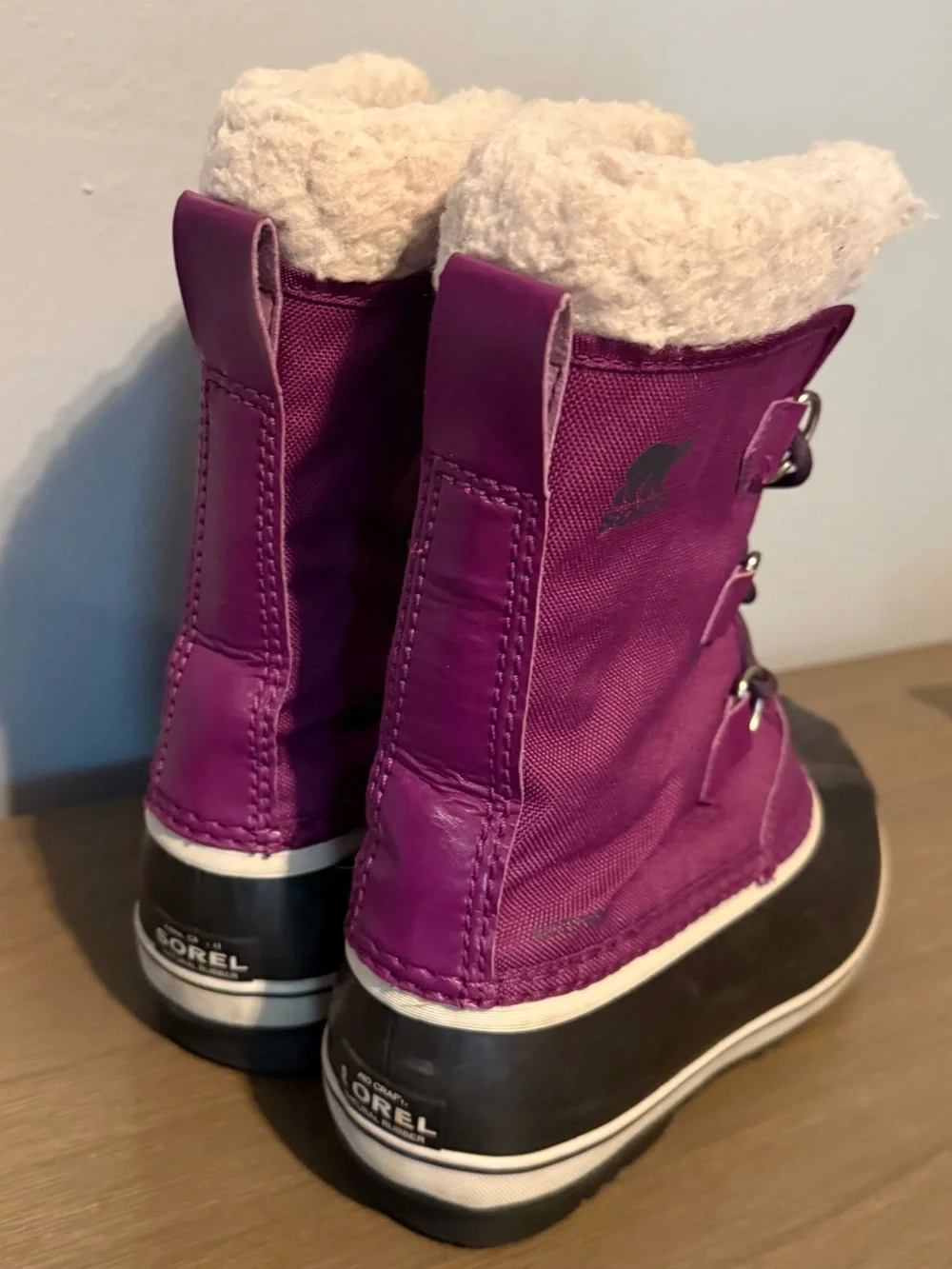 Sorel Purple and Black Women's Winter Rain Boots